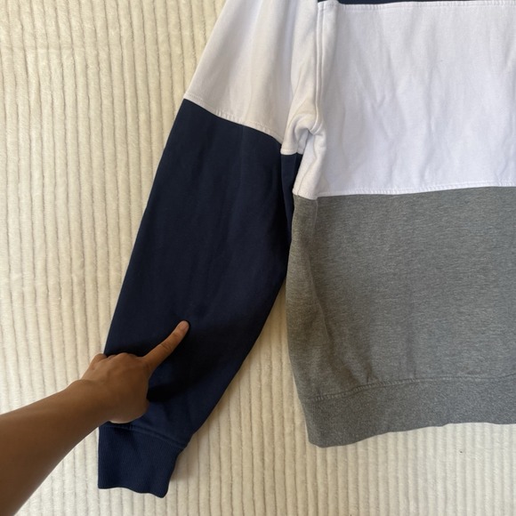 Harry Potter Ravenclaw Universal Studios Color Block Crewneck Sweatshirt Sz L - Picture 8 of 15